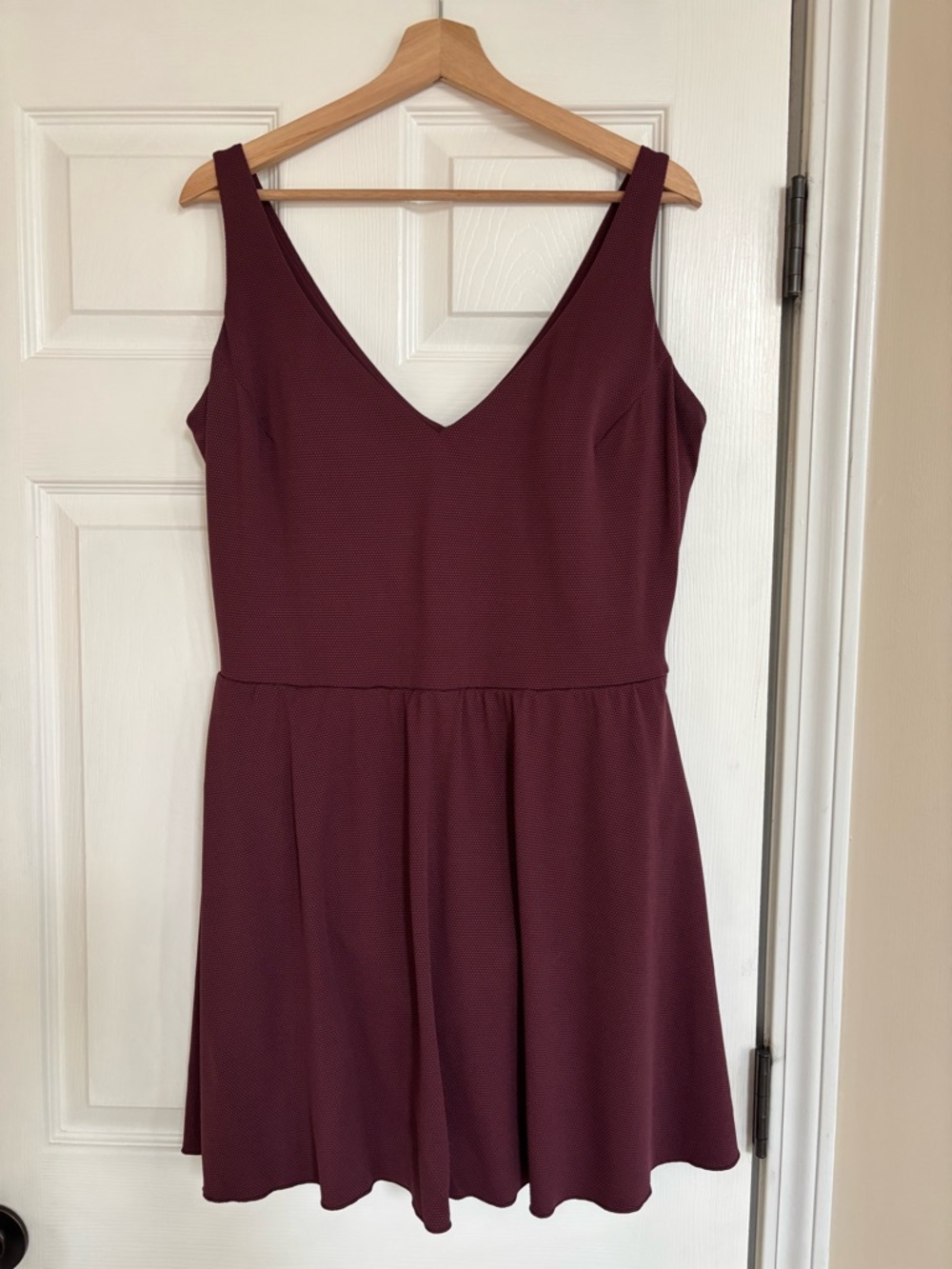 SPANX One-Piece Swim Dress in Burgundy - Picture 5 of 9